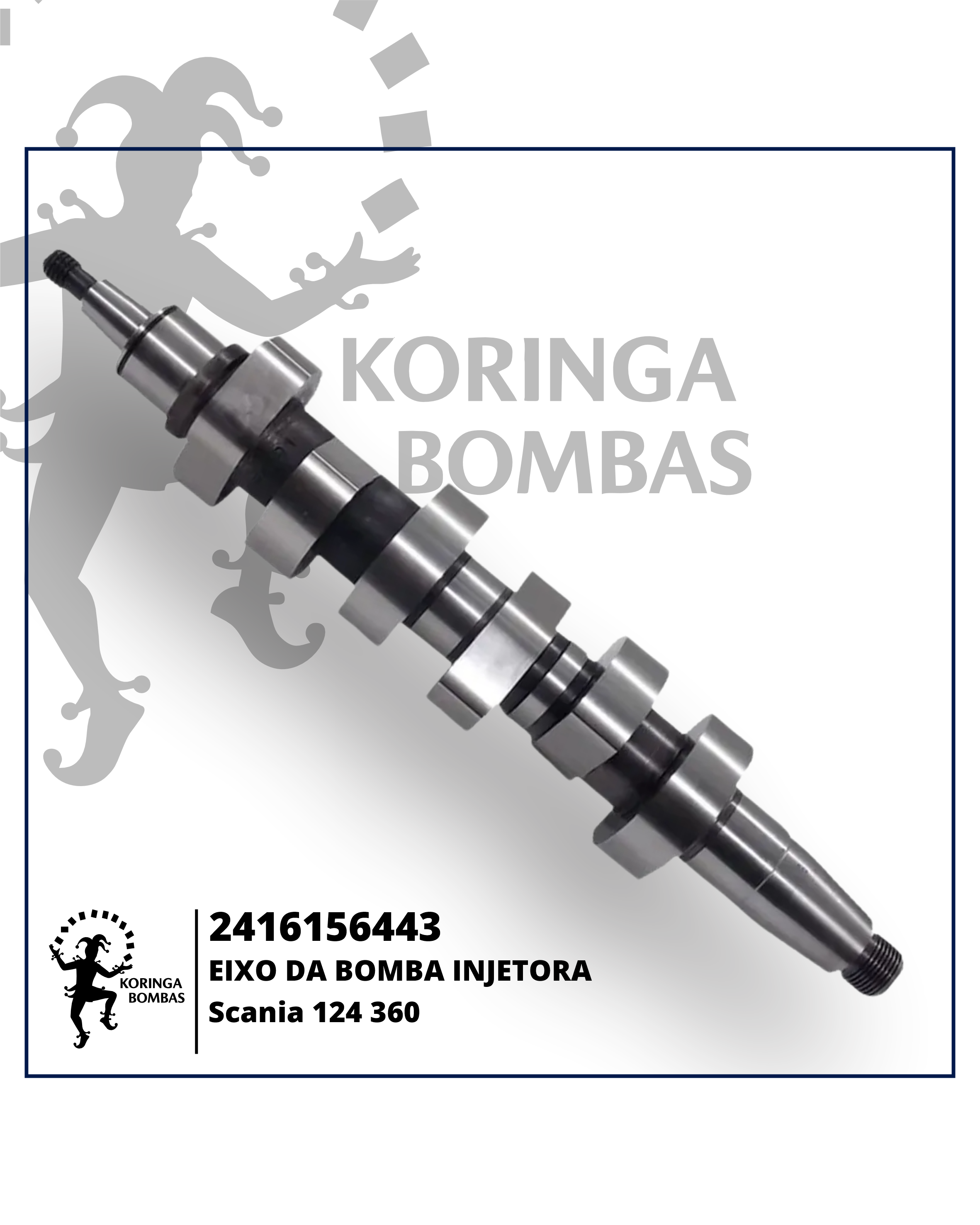 2416156443 EIXO DA BOMBA INJETORA