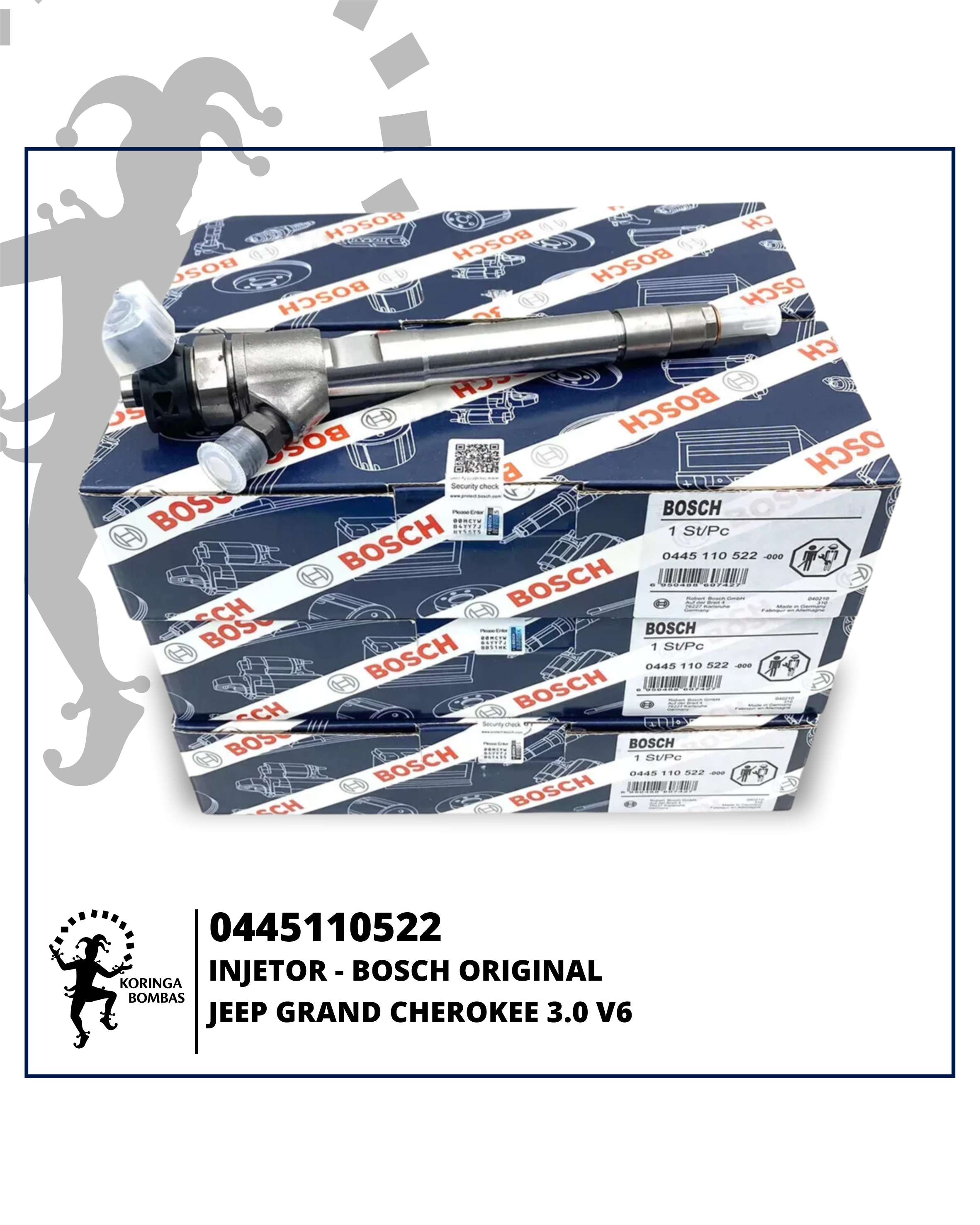 0445110522 INJETOR COMMON RAIL BOSCH