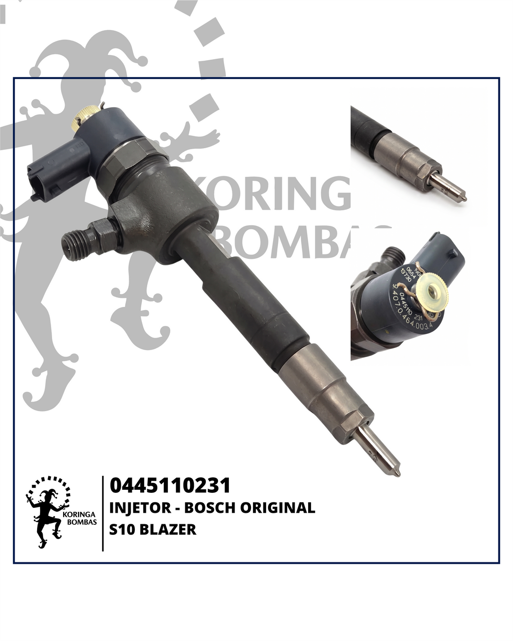 0445110231 INJETOR COMMON RAIL BOSCH