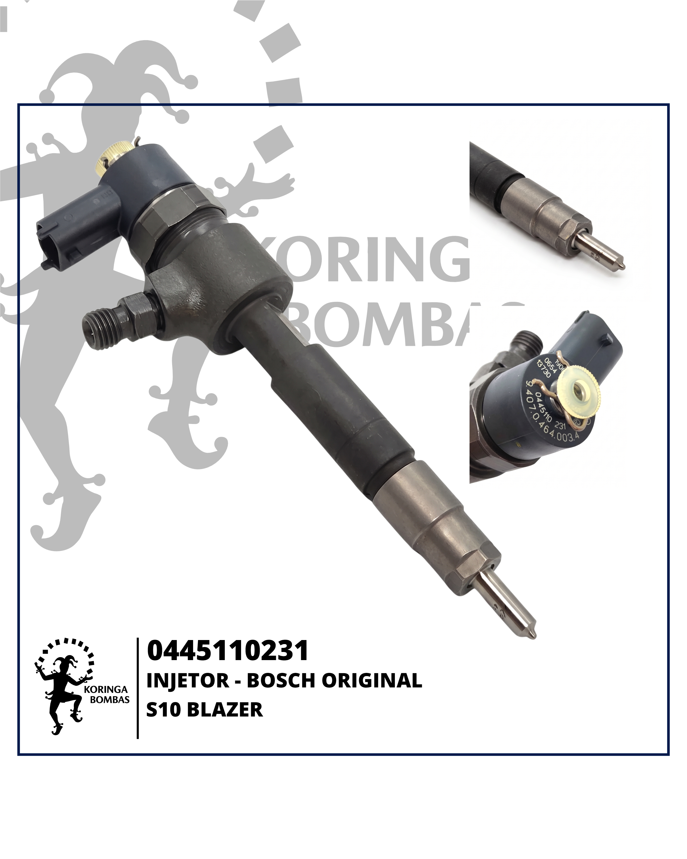 0445110231 INJETOR COMMON RAIL BOSCH