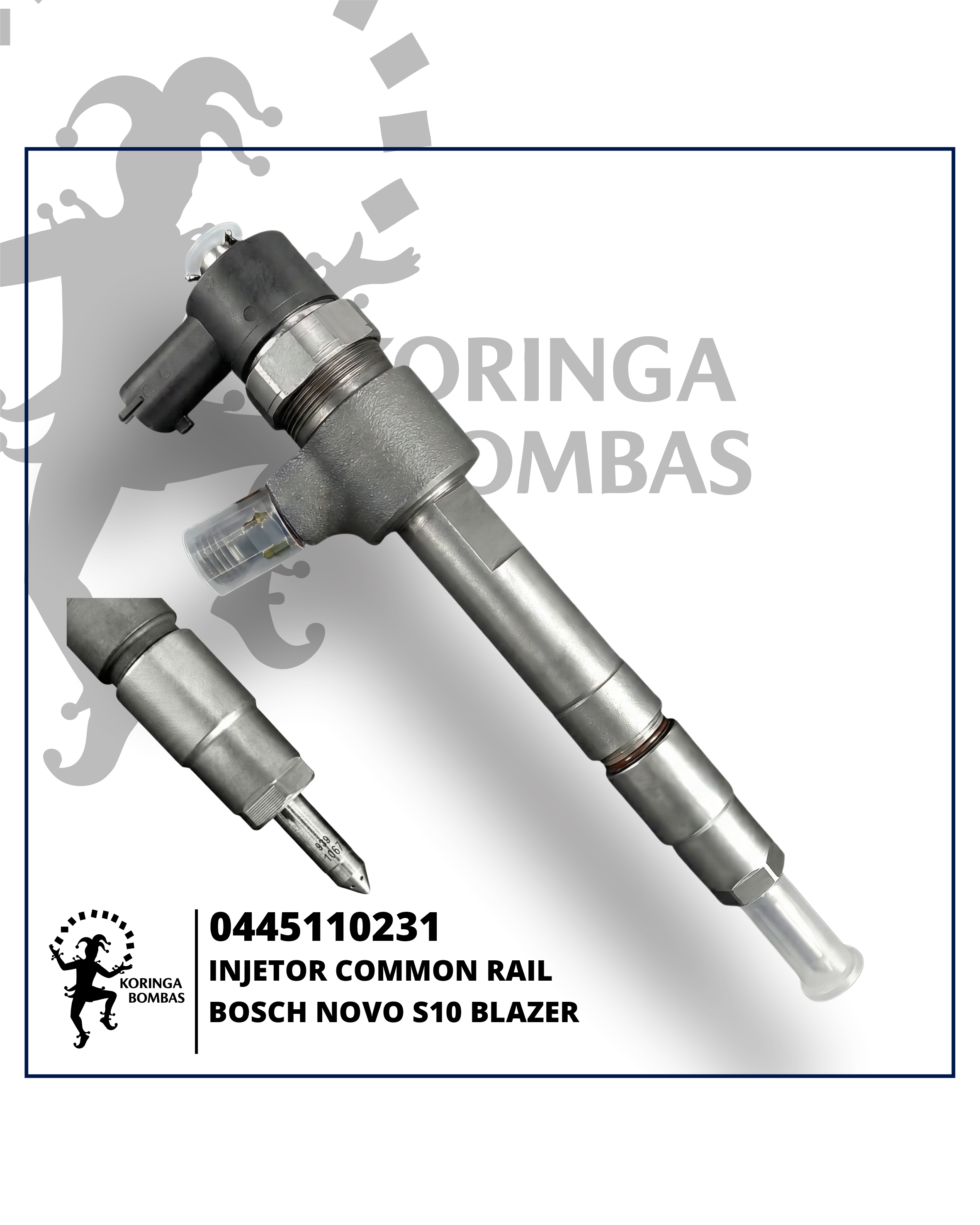 0445110231 INJETOR COMMON RAIL BOSCH NOVO