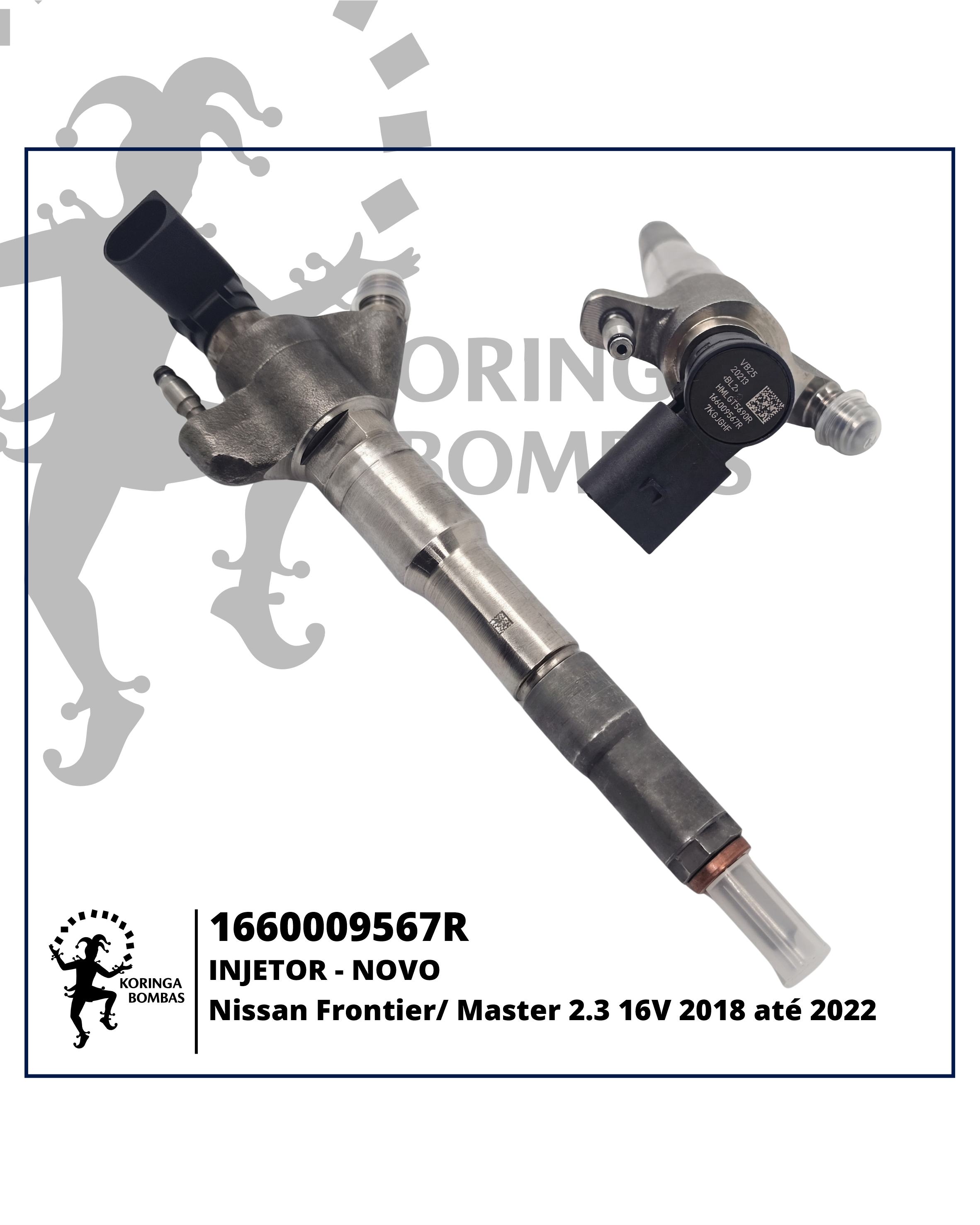 1660009567R INJETOR COMMON RAIL