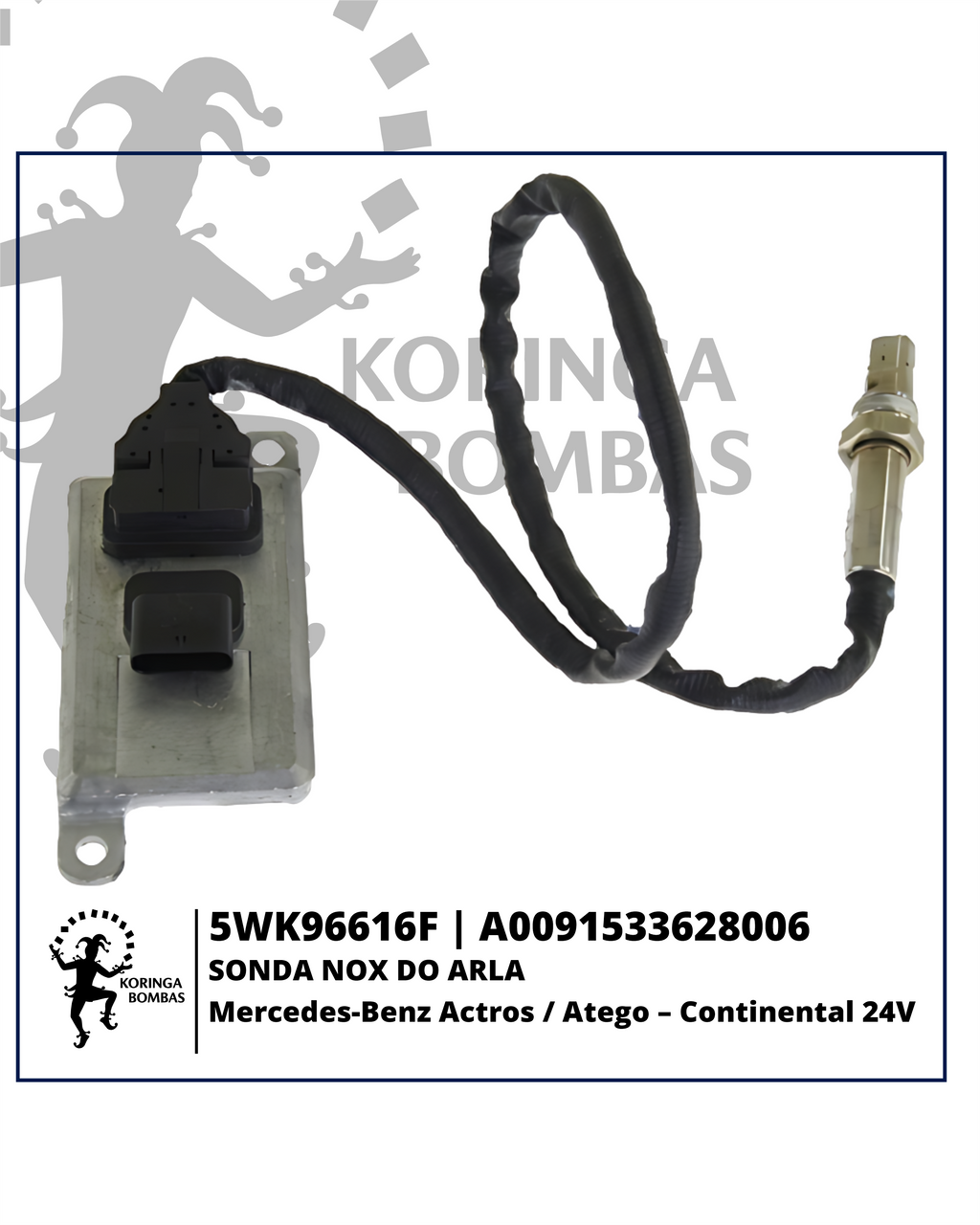 5WK96616F SONDA NOX DO ARLA 24V A0091533628006