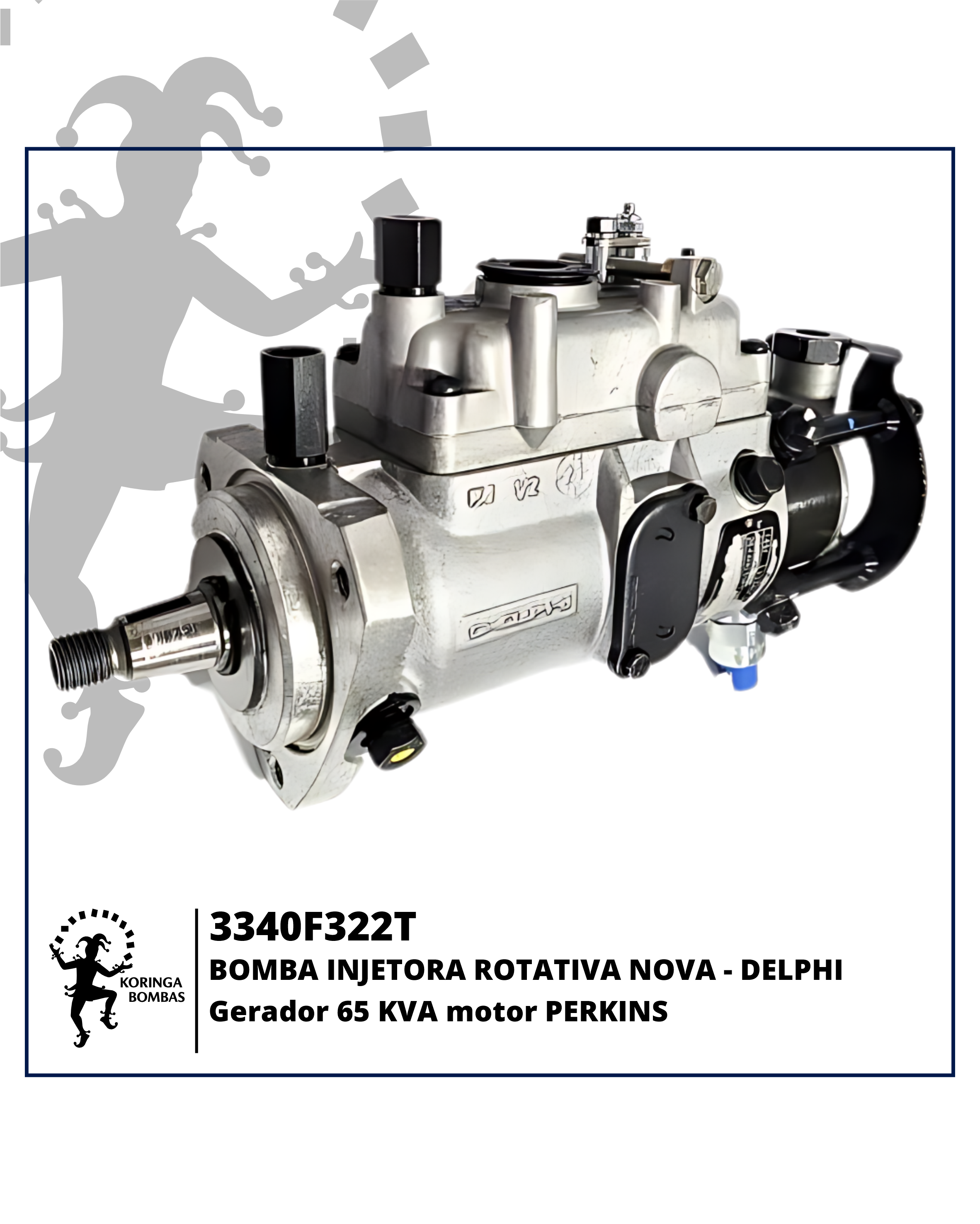 3340F322T BOMBA INJETORA ROTATIVA NOVA DELPHI